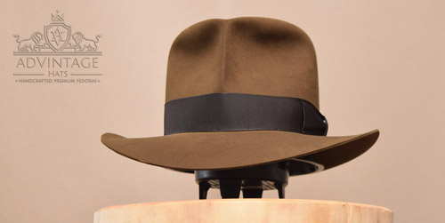 Raiders Fedora hat without Turn in Bright-Sable