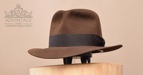 Crusader Fedora hat in True-Sable