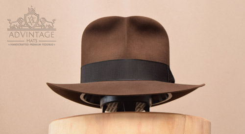 Raider Fedora hat without Turn in True-Sable