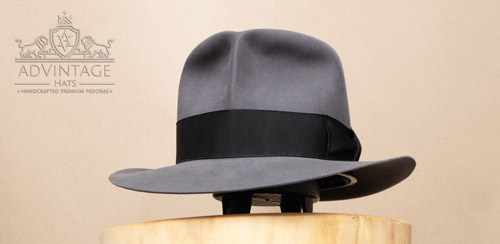 Clipper Fedora Hut in Steel-Grey