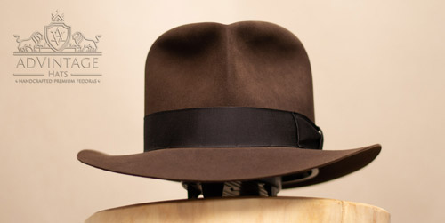 Raider Fedora Hat with Turn in True-Sable