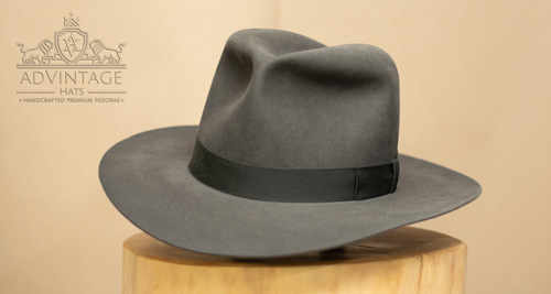 Custom Fedora Hat in Slate