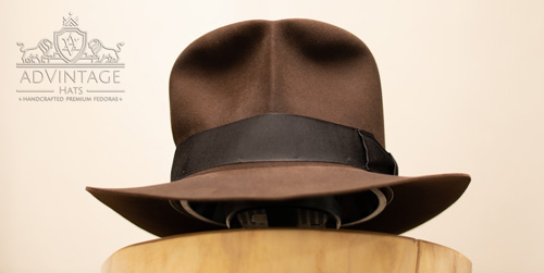 Hero Streets of Cairo Fedora Hat without dust in True-Sable