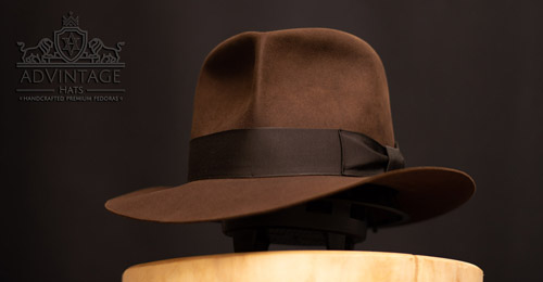 Raider Fedora hat in True-Sable as MasterPiece