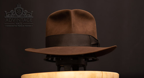 Raider Fedora Hat with Turn in True-Sable
