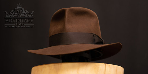 Raider Fedora hat without Turn in True-Sable