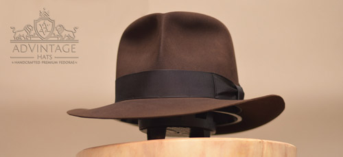 Raider Fedora hat with Raiders-Turn in True-Sable