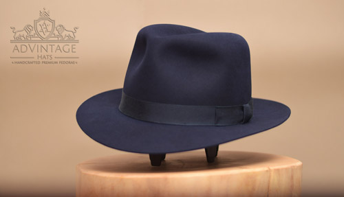 Custom MasterPiece Fedora Hat in Dark-Royal