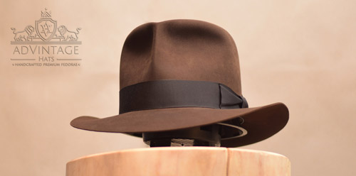 Raider Fedora hat without Turn in True-Sable