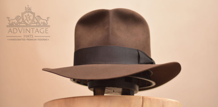 Raider Fedora hat with Turn in True-Sable | adVintage