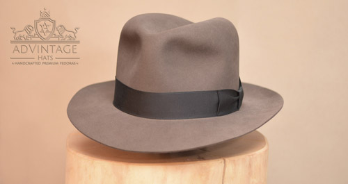 Custom Fedora Hut in Smoke-Grey