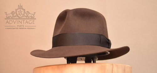 Legend Temple Fedora hat in True-Sable