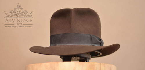 Raider Fedora Hat with Turn in True-Sable