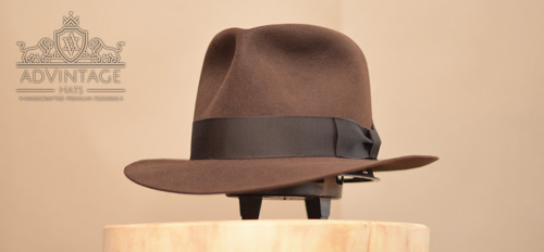 Legend Kingdom Fedora Hat in True-Sable with shortened brim
