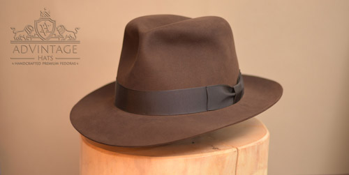 MasterPiece Crusader Fedora Hut in True-Sable, Größe 65cm