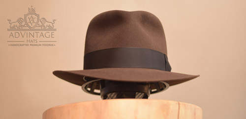 Legend Temple Fedora hat in True-Sable