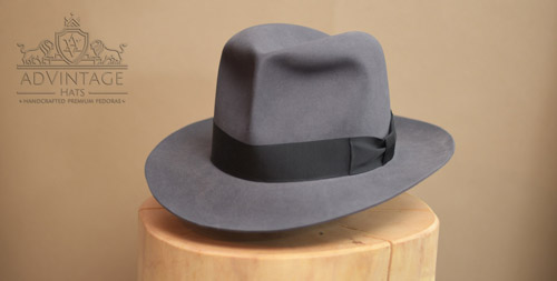 Clipper Fedora Hat in Steel-Grey
