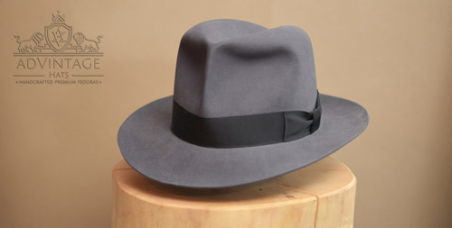 Clipper Fedora Hut in Steel-Grey