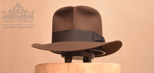 Raider Fedora Hat with Turn in True-Sable