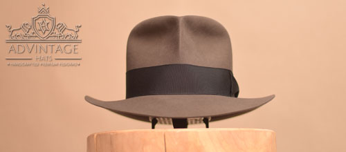 Clipper Fedora hat in Smoke-Grey