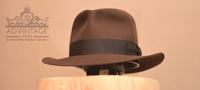 MasterPiece Temple Fedora Hat in True-Sable