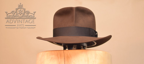 Raider Fedora Hat with Turn in True-Sable
