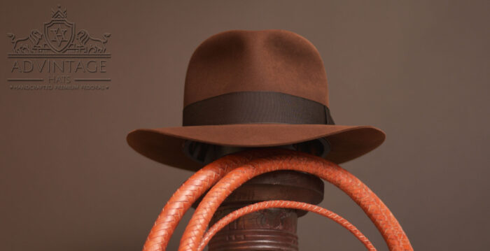 MasterPiece Temple Fedora Hat in True-Sable handmade from 100x 100% beaver felt